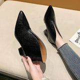 Women's Ankle Boots 2023 New Pointy V-neck Patent-leather Women High Heels Simple Versatile Commuting Office Female