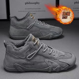 New In Casual Shoes Men Sneakers Male High Top Sneakers Winter Warm Designer Fashion Loafers Lace Up Shoes Men Ankle
