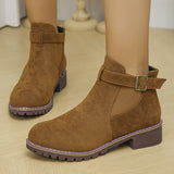 Breakj Lady Martin Boots 2025 Autumn And Winter New Rough And Velvet Noodles Loose Tight Martin