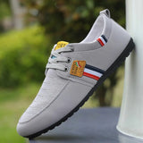 Men Casual Shoes Brand Breathable British Mens Sneakers 2023 Fashion Lace Up Soft Flats Driving Shoes all match peas