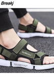 Men shoes Gladiator Men's Sandals Roman Men Shoes Summer Flip Flops Gray Black Flat Sandals Large Size