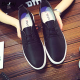 Spring Autumn Fashion Shoes Men Footwear Black White Shoes Brand Mens Casual Shoes Soft Comfortable