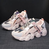 Women Sneakers Casual Platform Shoe2023 Fashion Korean Women Chunky Sneakers Platform Autumn Breathable Mixed Colors Women