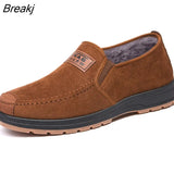 winter boots plush boots men shoes fashion solid zipper fashion cotton flat with warm snow boots men boots no-slip