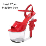 Shoes Pole Dance High Heels Sexy Women Shoes Transparent Sandals Women Wedding Dress 2023 Pistol Heel Female