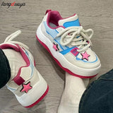 Lotso Women Thick Sole Shoes Summer New Breathable Casual Female Sneaker Y2k Street Spice Girl Platform Shoes
