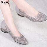 Summer Women Sandals Bling Pointed Toe High Heels Hollow Out Pumps Woman Shoes Genuine Leather Ladies Shoes zapatos