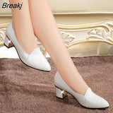 women fashion high quality snake skid pattern black pu leather office shoes lady cool high heel pumps for party