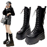 Breakj Shoes 9CM Large-Size Thick-Bottomed Martin Boots 2025 New Round-Headed Short Boots Small British Style Chelsea
