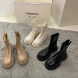 Martin Boots Women's Spring And Autumn 2024 New British Style Boots Internet Celebrities Popular Style Skinny Boots And Short