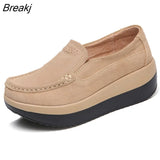 Fashion Leather Soft Bottom Tassel Women's Single Shoes Spring and Summer Thick Bottom Wedge Heel Women Hollow Light