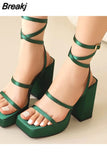 Platform High Heels Women Sandals 2023 Brand New Spring Summer Fashion Office Lady Women Shoes Sandals Walking