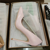 rose light pink elegant classic stiletto high heels shoes 12cm pumps pointde toe sexy wedding party QP066