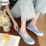 2023 Shoes Ballet Flats Classic Shoes Women's Basics Solid Color Buckle Casual New Fashion Round Toe Ladies Flats
