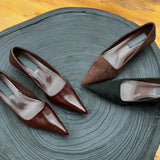 Breakj Design Sense Retro Pointy Commute Single Shoes In The Fall Of 2025 New French Temperament Kitten Low