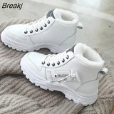 Women Winter 2023 Snow Boots New Fashion Style High-top Shoe Casual Woman Autumn Waterproof Warm Female High Quality White
