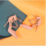 Breakj Sexy Pointed Single Shoes Cross-Tied High Heels Women 2025 New Banquet Temperament Fine Heel