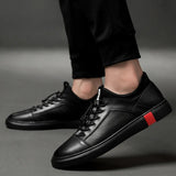 men genuine leather oxfords shoes luxury brand italian style male footwear shoes for men Breathable Flat Lace-Up Shoes big