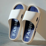 Men New Summer Slippers Fashion EVA Soft Bottom Casual Slides Light Beach Shoes Male Non-Slip Home Bathroom Sandals and