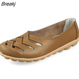 Women Flats Genuine Leather Shoes Woman Loafers Women Oxford Shoes Soft Leather Moccasins Casual Flat Shoes Female