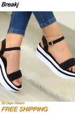 Flats Sandals Platform Sport Women Shoes 2023 New Designer Casual Shoes Fashion Slides Walking Running Sandals Large
