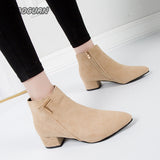 Shoes Women Boots Fashion Waterproof Booties Plus Size Comfortable Soft Bottom Female Platform Shoes Black Botas De