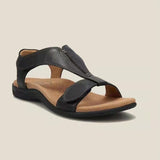 Breakj Summer Large Size Lady Flat Foot Bow Magic Sticker Casual Beach