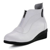 Women 2023 New Zipper Ankle Boots Women Warm Fur Casual Snow Boots Female Non Slip Comfort Short Boots Mujer