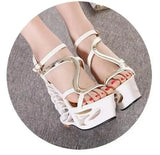 Quality Buckle Strap Sexy Strange Style Heel Summer Women Shoes Retro Novelty Sandals 15cm High Heels Nightclub