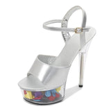 Sandals Woman Drag Queen High Heels 13-15CM Platform Ladies Sandals Open Toe Women Wedding Shoes Sandals Big Size