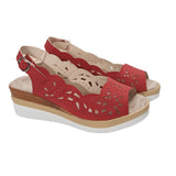 Breakj New Sandal Large Size Hemp Rope Bow Wedge Casual Sandal Women's