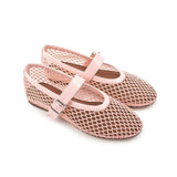 Breakj New Catwalk Shoes High Fixed Mesh Ins Niche Design Round Head Ballet Single Shoe