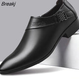 Men's Patent Leather Shoes Business Dress Shoes Elegant Gentleman Platform Leather Shoe 2022 Slip on Shoe Man Zapatos De