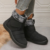 New Down Waterproof Winter Boots Women Anti Slip Thick Warm Plush Snow Boots Woman Leisure Rabbit Fur Cotton Padded