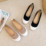Summer Simple Fashionable New Knitted Glove Shoes of Women Breathable Hiking Thick Cozy Net Flatform Flatform Sports
