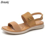 Summer Shoes Women Bohemian Sandals Holiday Shoes Casual Women Sandals Soft Ladies Beach Sandals Plus Size 42 Blue