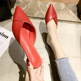 Low Heel Women Slippers 2023 Brand Design Candy Colors Pointed Toe Casual Slides Outdoor Beach Mules Shoes Female Flip