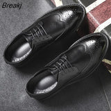 New Bullock Men Classic Business Formal Shoes Men Oxford Shoes Men Dress Shoes 2023