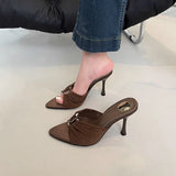 Breakj Fine And Retro British Wind Sandals Summer New Small Man Showing High Anti-Slip And Shallow Mouth High-Heeled