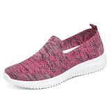 New Women Sneakers Ladies Breathable Walking Woven Shoes Anti-slip Lightweight Female Flats Casual Shoe Zapatillas