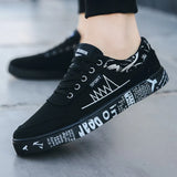 Autumn Men's Flat Shoes Canvas Sneakers Shoes Fashion Men Comfortable Breathable Casual Shoes Male Lace Up