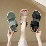Women's Platform Sport Sandals Summer 2024 Comfortable Woman Shoes Fashionable Beach Green Sandal Black Sandalias De