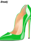 brand shoes plus size 33-45 pointed 12cm high stiletto heels 10cm 8cm shallow fashion classic women pumps QP042