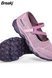Summer Mesh Breathable Casual Shoes for Women Light Outdoor Walking Shoes Slip on Flat Mom Shoes Non-slipzapatillas