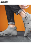 Men Casual Sneakers 2023 New In Ankle Boots Lace Up Males Shoes Fashion High Quality Loafers Men Luxury Casual Shoes
