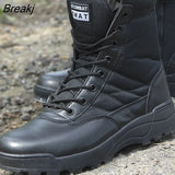 Men Desert Tactical Military Boots Mens Working Safty Shoes Army Combat Boots Militares Tacticos Zapatos Men Shoes Boots