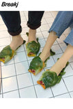 Slippers Man Footwear Family Shoes Parent-child Sandals Plus Size 24-47 Summer Beach Shoes Boys Unisex Fish Slippers