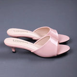 Summer New High Heels Size 43 Stiletto Mid-heel Slippers ladies Summer Fashion low-heel Sandals Peep Toe Sexy Women