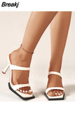 New Summer New Fashion Women Mules High Heels Slippers Sandals Sexy Flip Flops Fashion Party Stiletto Shoes Plus Size