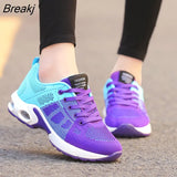 Women Running Shoes Breathable Mesh Outdoor Light Weight Sports Shoes Casual Walking Sneakers Tenis